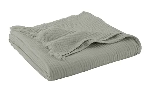 Queen - size blankets for standard - sized bedsOrganic Muslin Cotton Throw