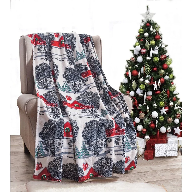 Silk blankets with a smooth and elegant touchWinter Barn Throw