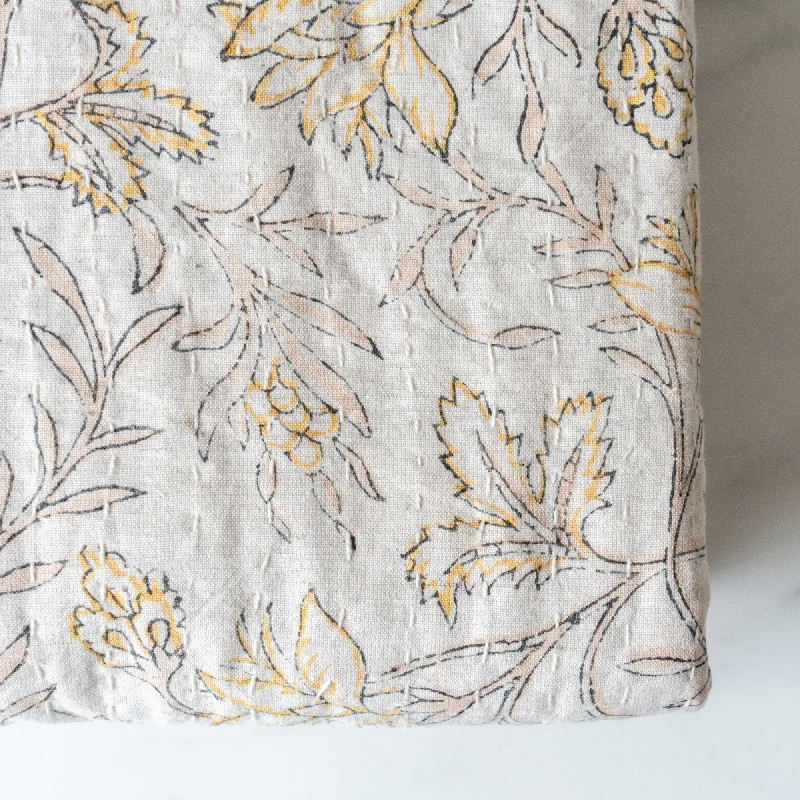 Acrylic blankets for a soft and affordable alternativeYellow Floral Block Print Quilt Acrylic blankets for a soft and affordable alternativeYellow Floral Block Print Quilt