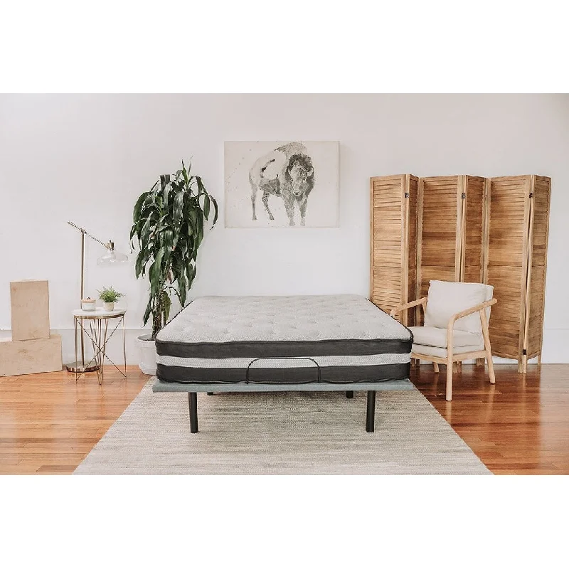 Natural latex and organic cotton blend mattresses12 Inch Soft Innerspring and Quilted Foam Box Top Full Mattress