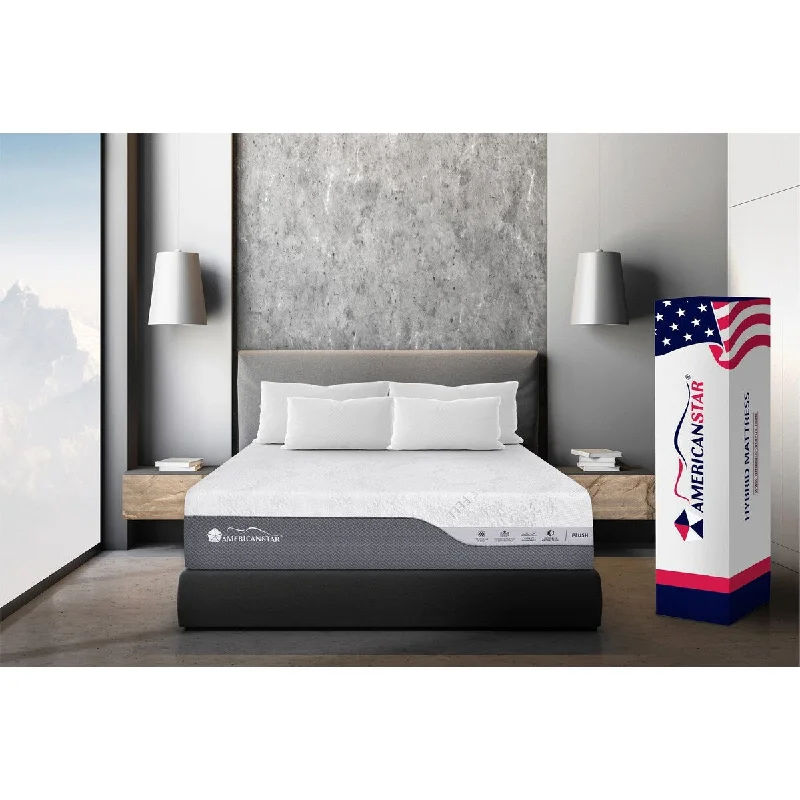 Memory foam mattresses for pressure relief and contouringAmericanStar Primerest Lux Hybrid Mattress, Plush