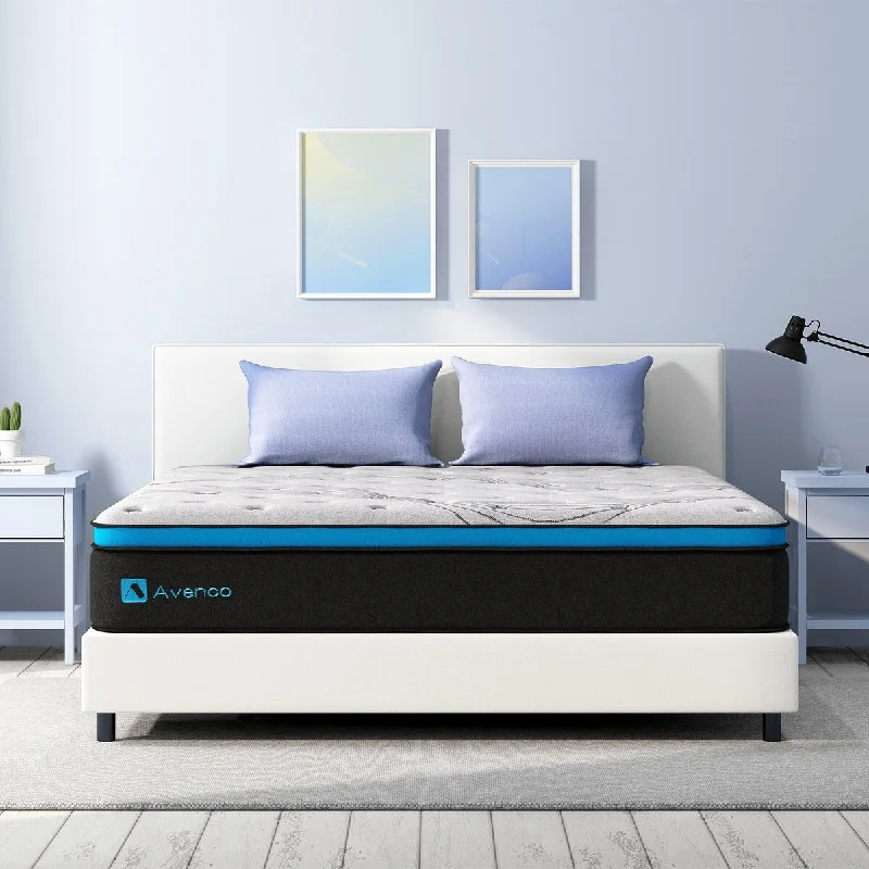 Gel - infused memory foam mattresses for cooler sleepAvenco 10" Medium Pillow Top Hybrid Mattress Gel - infused memory foam mattresses for cooler sleepAvenco 10" Medium Pillow Top Hybrid Mattress