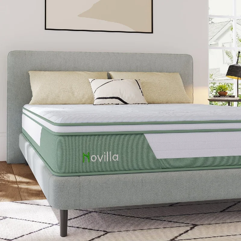Innerspring mattresses with coil counts for supportNovilla 12-inch Gel Memory Foam and Pocket Spring Hybrid Mattress Innerspring mattresses with coil counts for supportNovilla 12-inch Gel Memory Foam and Pocket Spring Hybrid Mattress