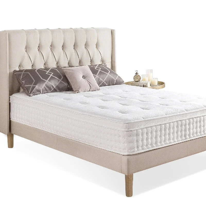 Bamboo - charcoal infused mattresses for odor absorptionPriage by ZINUS 12-inch Euro Top Pocket Spring Hybrid Mattress