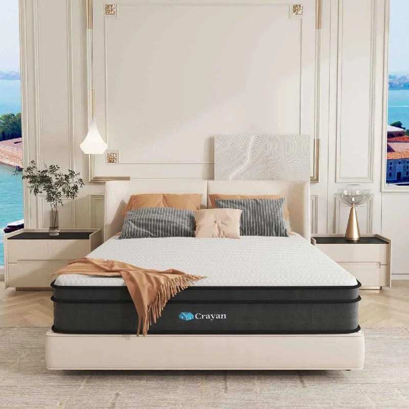 King - size mattresses for spacious master bedroomsQueen Mattress, 10 Inch Hybrid Memory Foam Mattress, Queen Mattresses in a Box with Pocket Spring for Motion Isolation King - size mattresses for spacious master bedroomsQueen Mattress, 10 Inch Hybrid Memory Foam Mattress, Queen Mattresses in a Box with Pocket Spring for Motion Isolation