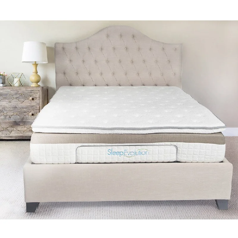 Latex mattresses with natural bounce and breathabilitySleep Evolution 12-inch King-size Luxury Gel Hybrid Mattress