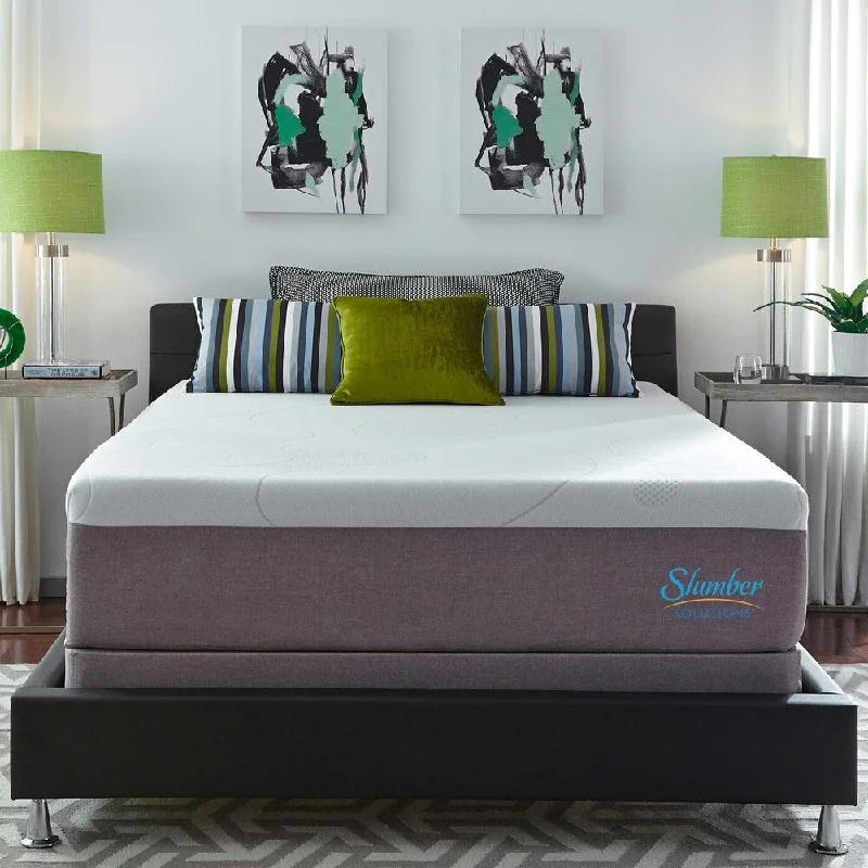 Gel - infused memory foam mattresses for cooler sleepSlumber Solutions Gel Memory Foam 14-inch Queen-size Mattress Set Gel - infused memory foam mattresses for cooler sleepSlumber Solutions Gel Memory Foam 14-inch Queen-size Mattress Set